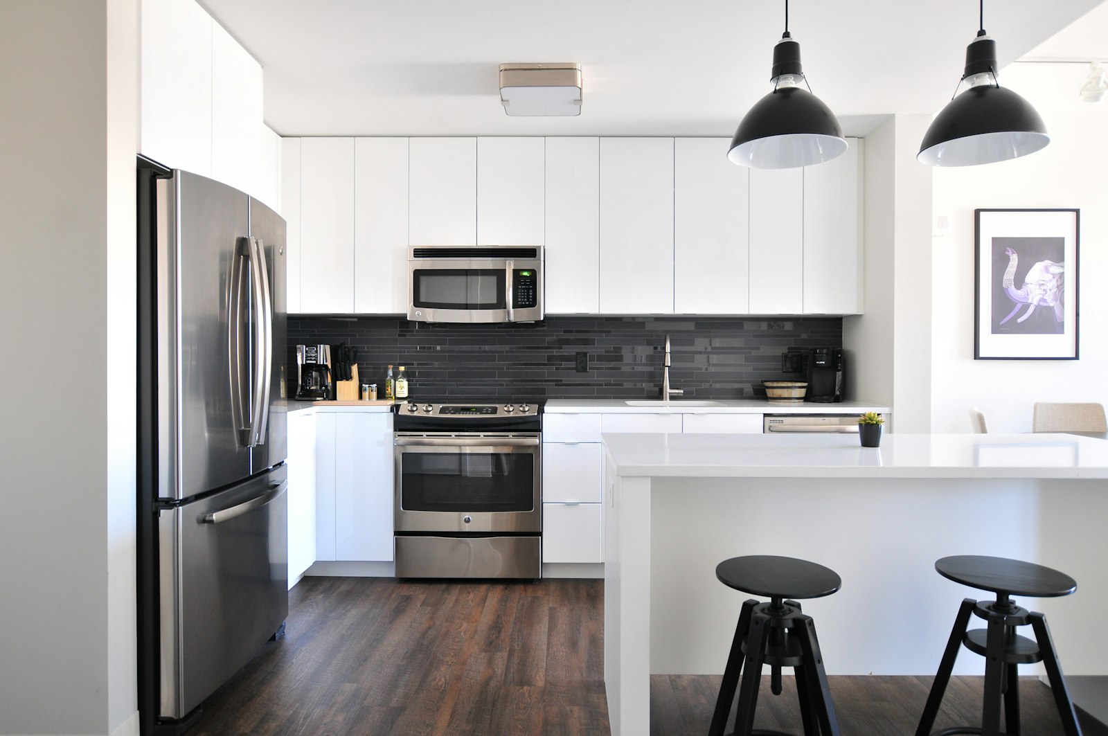 Renovated apartment kitchen